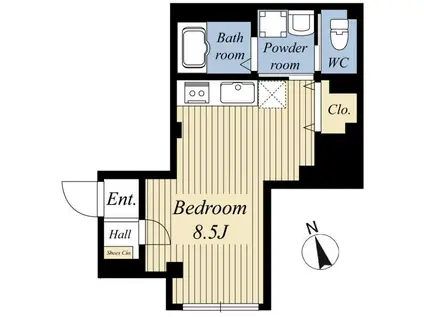 MYレジデンス(ワンルーム/1階)の間取り写真