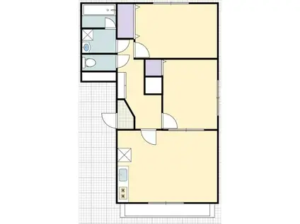 ジュネス(2LDK/1階)の間取り写真