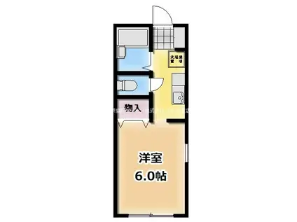 アネックス北町(1K/1階)の間取り写真