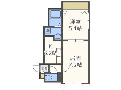 ルミエールブリジビッグホンゴウ(1LDK/1階)の間取り写真