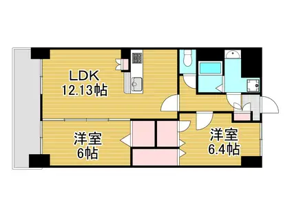 メディアパークVIII(2LDK/9階)の間取り写真