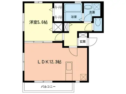 コンフォールコート(1LDK/3階)の間取り写真