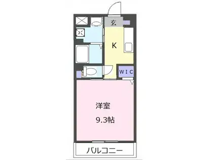 クオリア江戸橋(1K/1階)の間取り写真