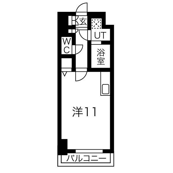 サンヴァーリオ仙台駅東(ワンルーム/9階)の間取り写真