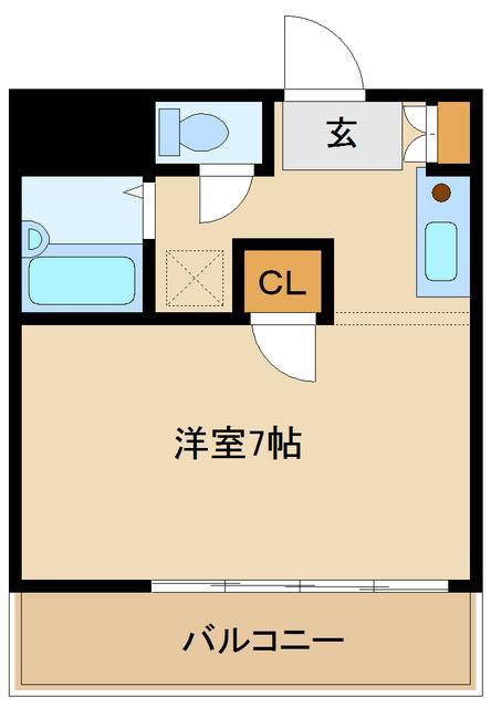 J・K MANSION I(1K/3階)の間取り写真