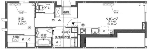 EDITION本蓮沼(1LDK/1階)の間取り写真