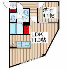 KAレジデンス上石神井(1LDK/3階)の間取り写真