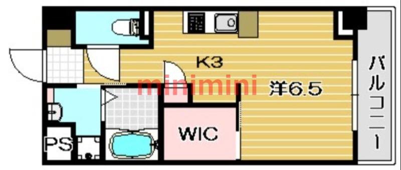 グランベージュ大手町(ワンルーム/2階)の間取り写真