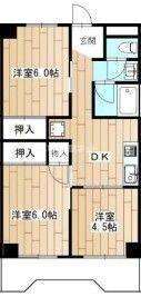 深谷昭和ビル(3DK/3階)の間取り写真