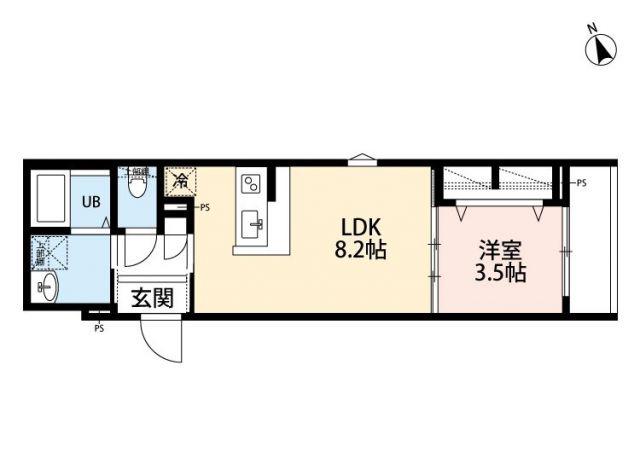 ROBOT HOME 西大宮IV(1LDK/3階)の間取り写真