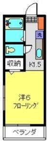 マイハウス菊名(1K/2階)の間取り写真