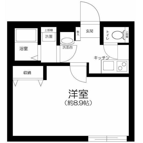 スマイラス川口並木(1K/2階)の間取り写真