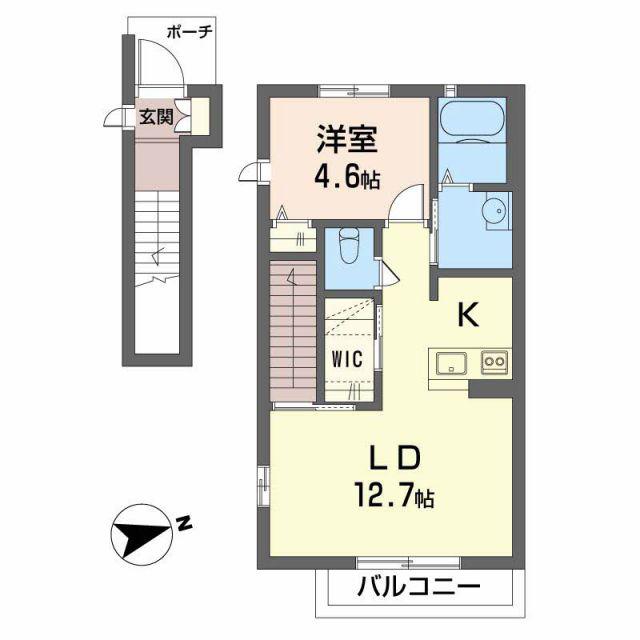 シャーメゾン77(1LDK/2階)の間取り写真
