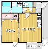 LA-CREA茨木寺田町(1LDK/1階)の間取り写真