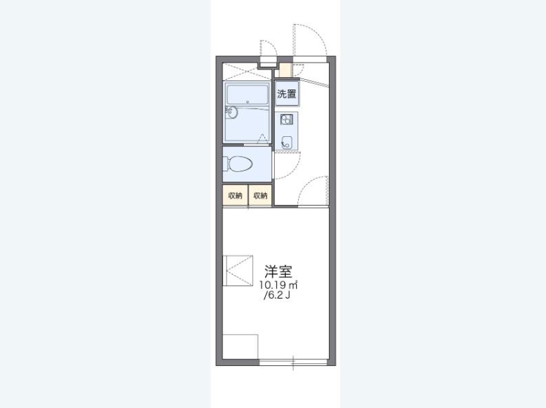 レオパレス上柏尾(1K/1階)の間取り写真