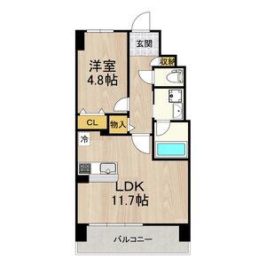 海老江サンライズ(1LDK/3階)の間取り写真