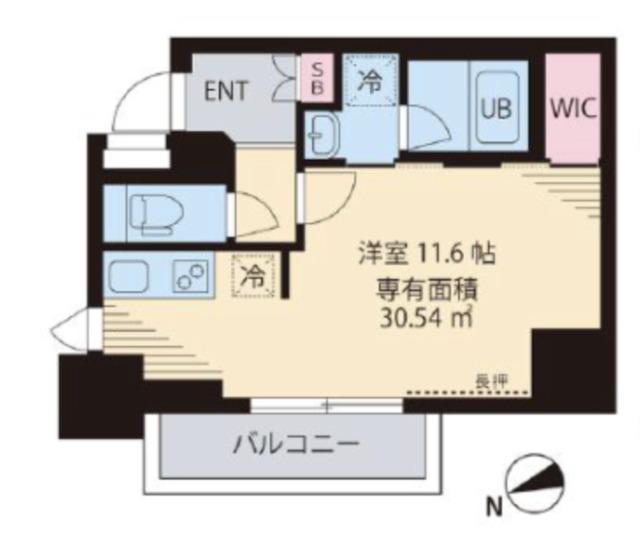 KーCREST(ワンルーム/3階)の間取り写真