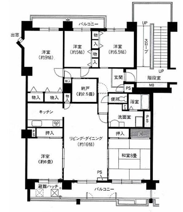 あべのセレサ(5SLDK/2階)の間取り写真