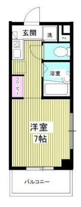 SAMA RESIDENCE サマレジデンス(ワンルーム/1階)の間取り写真