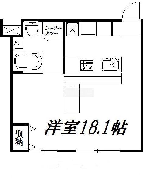 アルコ12(ワンルーム/5階)の間取り写真
