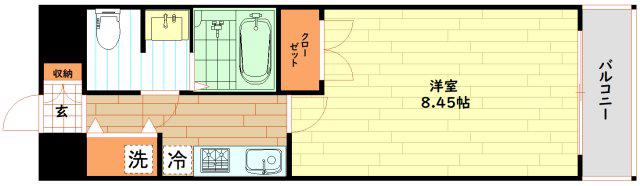 REMASIONKITA(1K/3階)の間取り写真