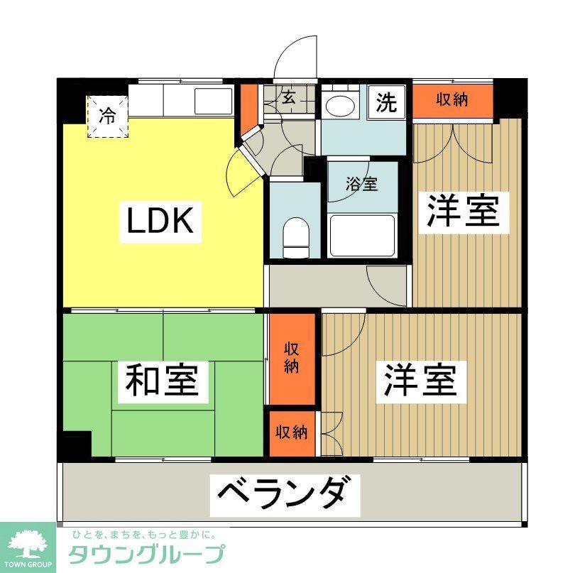 レべルエイト(3LDK/4階)の間取り写真