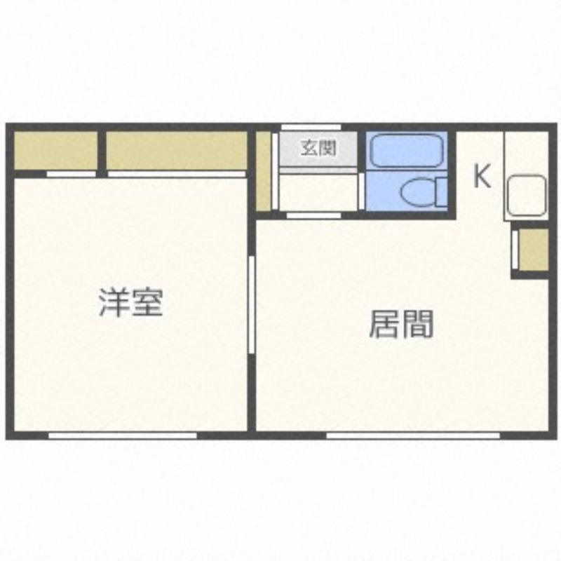 ロイヤルパレス84(1LDK/2階)の間取り写真