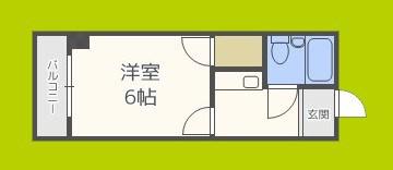 リヒテンハイム(1K/3階)の間取り写真