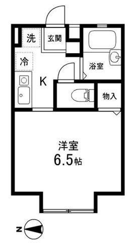 メゾンかんとう(1K/2階)の間取り写真