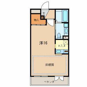 UTOPIA(1K/2階)の間取り写真