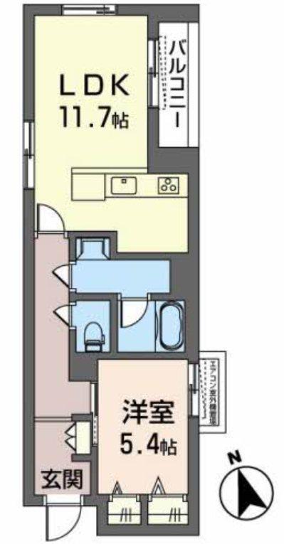 シャーメゾンF&D(1LDK/3階)の間取り写真