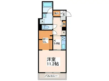 シャーメゾンAVA(1K/3階)の間取り写真