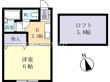 アーバンハイツIII(1K/1階)の間取り写真