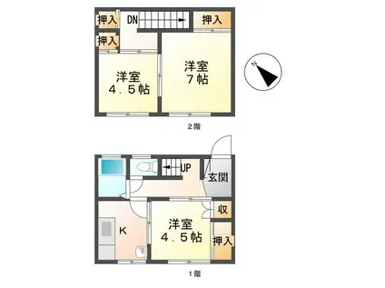 ラビット千曲(3DK/1階)の間取り写真
