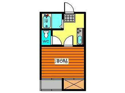 グランデール湯沢(1K/1階)の間取り写真