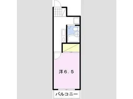 メゾンアポロ(1K/4階)の間取り写真