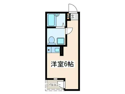 エミグラント宿河原(ワンルーム/3階)の間取り写真