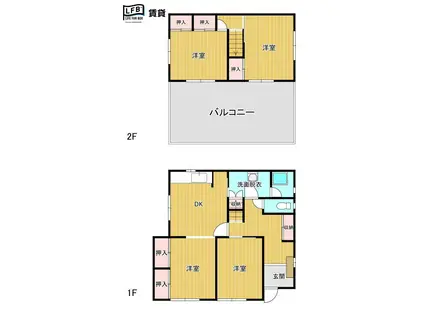 菅内9号(4DK/1階)の間取り写真