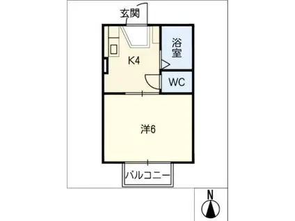 MAISON DE IS 2(1K/2階)の間取り写真