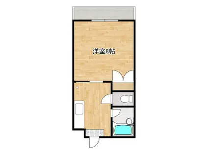 カサ・デ・エストレジャ(1K/3階)の間取り写真