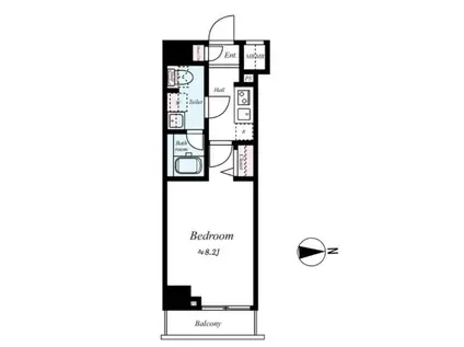 メインステージ武蔵関駅前II(1K/5階)の間取り写真