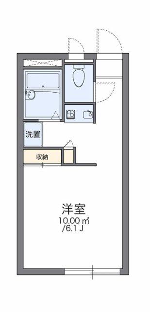 レオパレスFUJII(1K/1階)の間取り写真