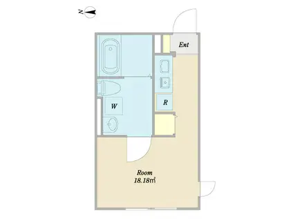 KIYOSUMI GARDEN TERRACE(ワンルーム/4階)の間取り写真