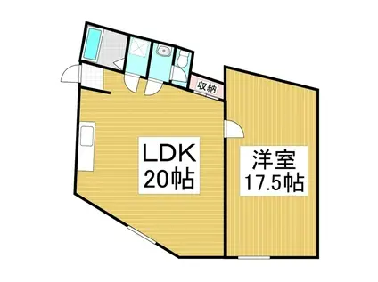 T・Cアッセンブリー(1LDK/2階)の間取り写真