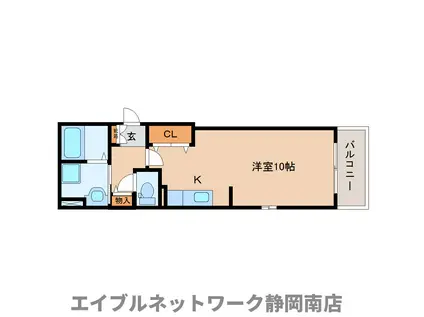 フェリシダージ(ワンルーム/1階)の間取り写真