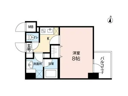 アビタ住吉(1K/9階)の間取り写真