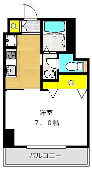 オアーゼ梅田東(1K/2階)の間取り写真