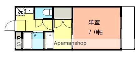 JR和歌山線 下井阪駅 徒歩6分 3階建 築28年(1K/2階)の間取り写真