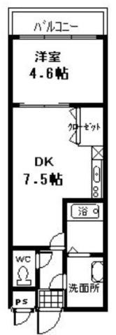フジパレス堺浜寺石津(1DK/2階)の間取り写真