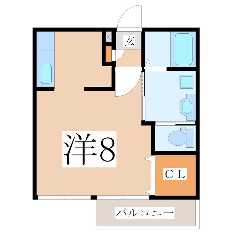 JR指宿枕崎線 坂之上駅 徒歩12分 2階建 築10年(ワンルーム/2階)の間取り写真